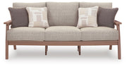 Grover Beach Outdoor Sofa and Loveseat in Driftwood - PKG024037