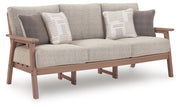 Grover Beach Outdoor Sofa and Loveseat in Driftwood - PKG024037