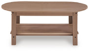 Grover Beach Outdoor Sofa and Loveseat with Coffee Table in Driftwood - PKG024038