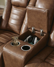 Gruaro Amber Power Reclining Loveseat with Console - PCU1420018