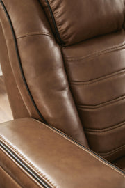 Gruaro Amber Power Reclining Loveseat with Console - PCU1420018
