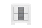 Optimus White/Grey Nightstand - OPTIMUS-WHT/GRY-NS