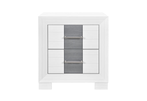 Optimus White/Grey Nightstand - OPTIMUS-WHT/GRY-NS