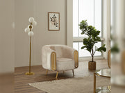 Gucci 3-pieces (Sofa & Loveseat & Chair) Livingroom Set in Cream - 200-SIM-GUC-STAR554-321