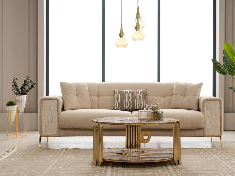 Guido Convertible Loveseat in White - 200-SIM-GUI-GIRNE01-2