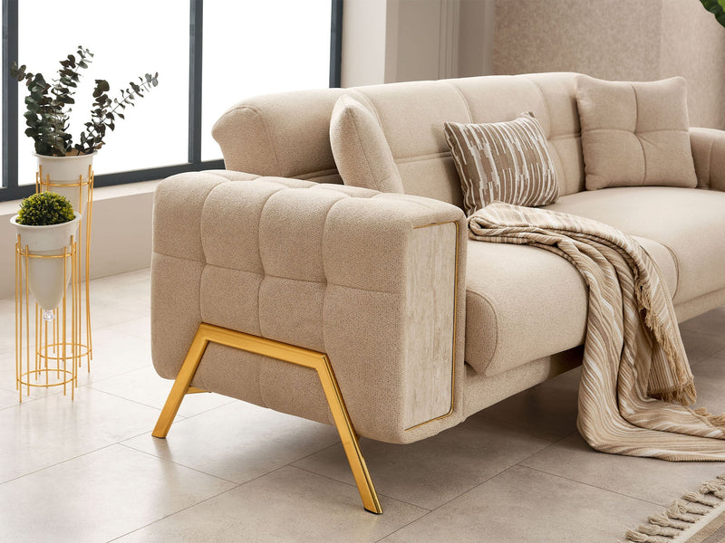 Guido Convertible Sofa in Beige - 200-SIM-GUI-GIRNE03-3