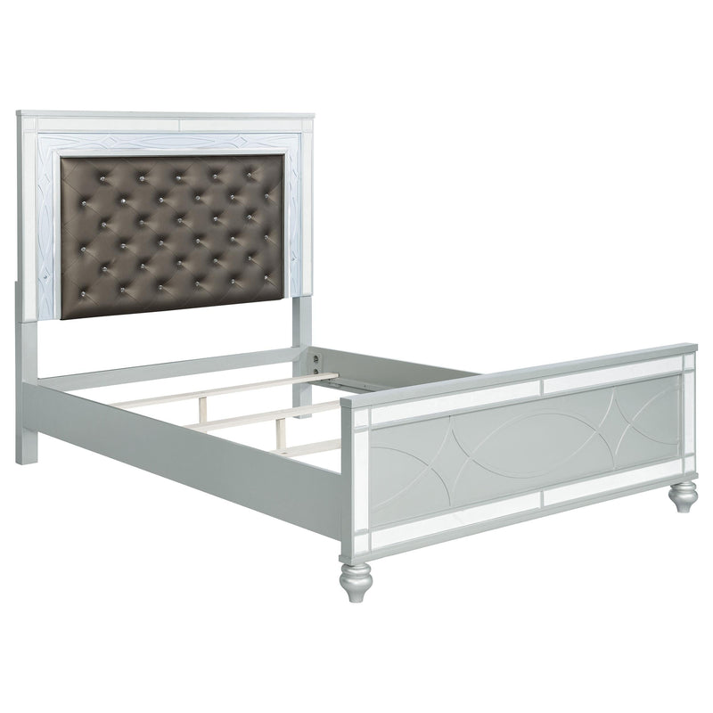Gunnison 4-piece Queen Bedroom Set Silver Metallic - 223211Q-S4