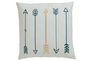 Gyldan White/Teal/Gold Pillow (Set of 4) - DMV FurniturePillow