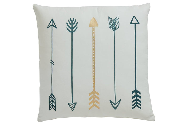 Gyldan White/Teal/Gold Pillow (Set of 4) - DMV FurniturePillow