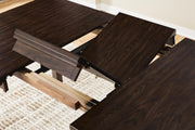 Haddigan Counter Height Dining Table and 4 Barstools and Bench in Dark Brown - PKG024552