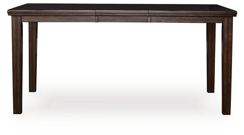 Haddigan Counter Height Extension Table and 8 Barstools - D596D12