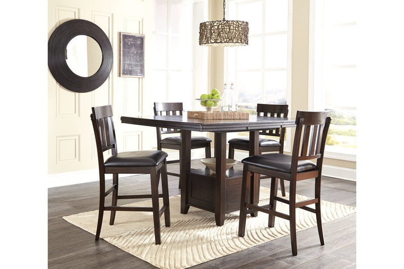 Haddigan Dark Brown Counter Height Bar Stool (Set of 2) - DMV FurnitureBarstool