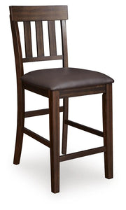 Haddigan Dark Brown Counter Height Bar Stool (Set of 2) - D596-124X2