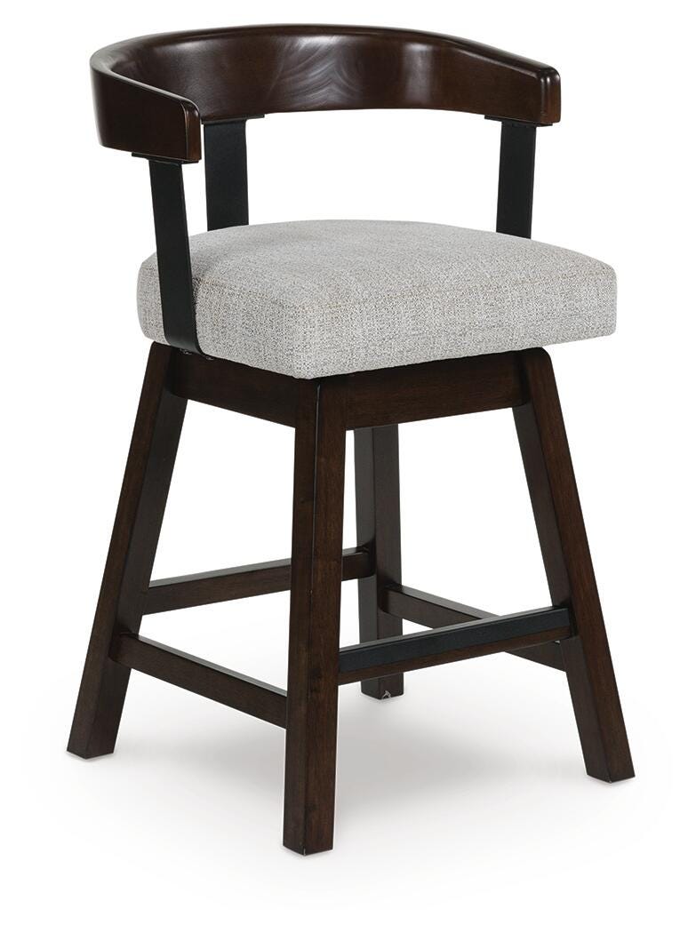 Haddigan Dark Brown Counter Height Barstool (Set of 2) - D596-224X2