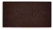 Haddigan Dark Brown Counter Height Dining Extension Table - D596-32