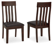 Haddigan Dark Brown Dining Chair (Set of 2) - D596-01X2