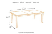 Haddigan Dark Brown Dining Extension Table - DMV FurnitureDining Table