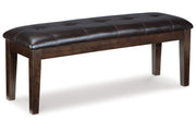 Haddigan Dark Brown Dining Table with 4 Chairs and Bench - DMV FurnitureDining Room Set