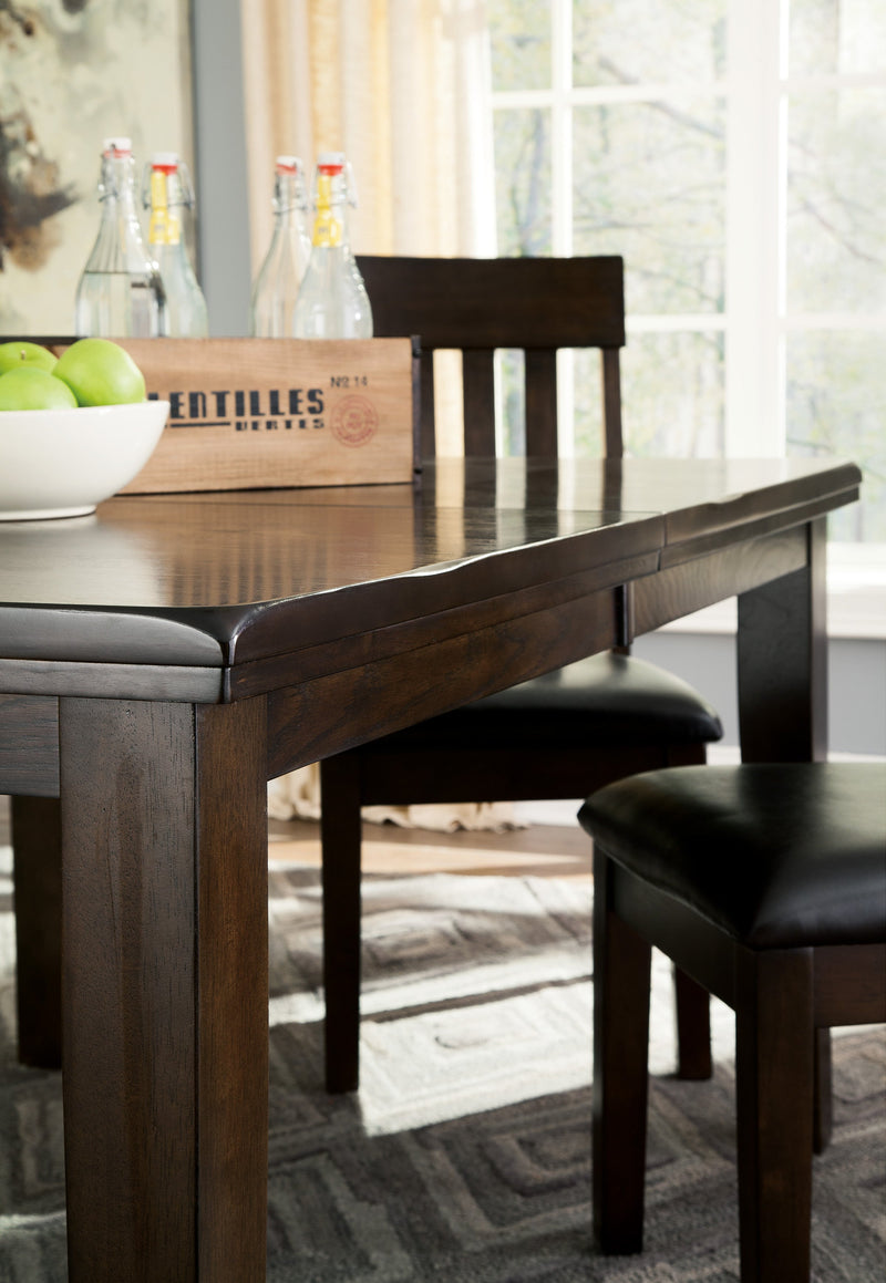 Haddigan Dark Brown Extendable Dining Set - DMV FurnitureDining Room Set