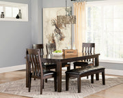 Haddigan Dark Brown Extendable Dining Set - DMV FurnitureDining Room Set