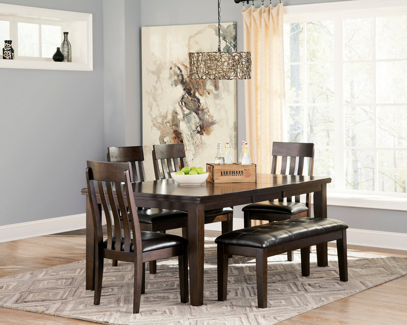 Haddigan Dark Brown Extendable Dining Set - DMV FurnitureDining Room Set