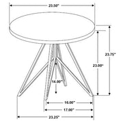 Hadi 3-piece Round SmartTop Coffee and End Table Set Cement - 736178-S3