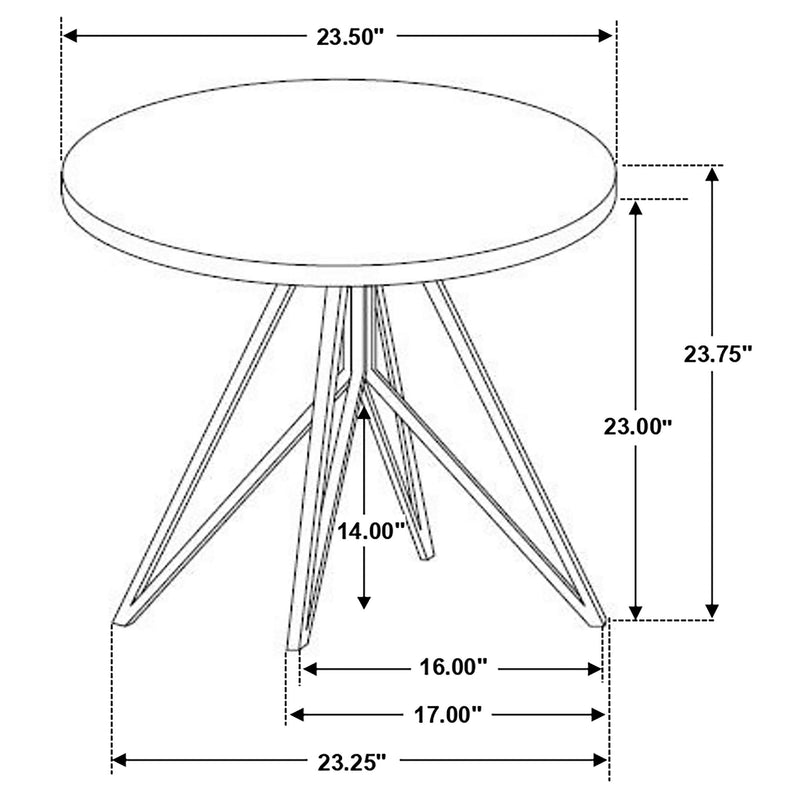Hadi 3-piece Round SmartTop Coffee and End Table Set Cement - 736178-S3