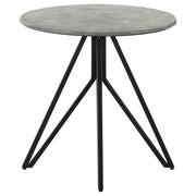 Hadi 3-piece Round SmartTop Coffee and End Table Set Cement - 736178-S3
