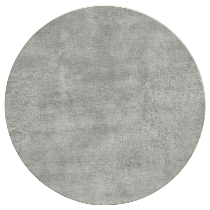 Hadi Round SmartTop Side End Table Cement and Gunmetal - 736177