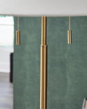 Haigwood Gold Finish Floor Lamp - L208471
