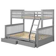 Haley II Twin/Full Bunk Bed W/Storage - 37755