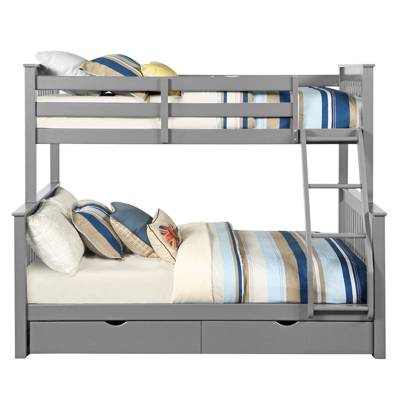 Haley II Twin/Full Bunk Bed W/Storage - 37755