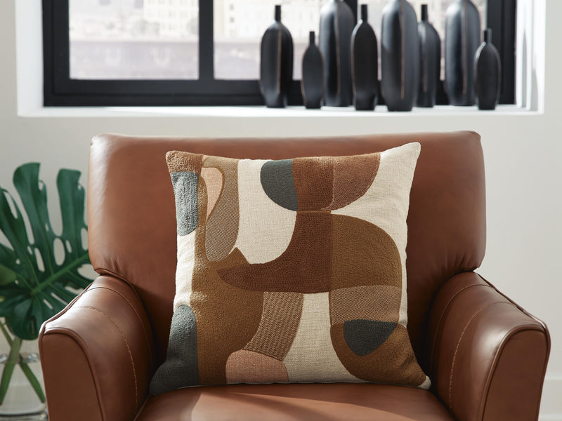 Hallam Sienna/Gold/Charcoal Pillow (Set of 4) - A1001155
