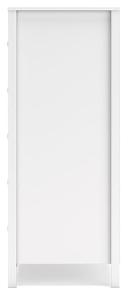 Hallityn Full Panel Headboard with Dresser, Chest and Nightstand in White - PKG018835