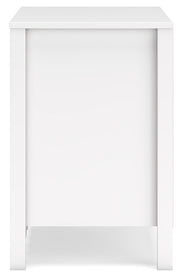 Hallityn Full Platform Bed with 2 Nightstands in White - PKG019025
