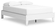 Hallityn Full Platform Bed with 2 Nightstands in White - PKG019025