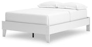 Hallityn Full Platform Bed with Dresser and Nightstand in White - PKG018817