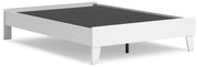 Hallityn Full Platform Bed with Dresser in White - PKG018816