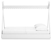Hallityn Full Tent Bed with 2 Nightstands in White - PKG019030