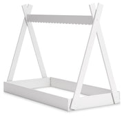 Hallityn Twin Tent Bed with Dresser, Chest and Nightstand in White - PKG018823