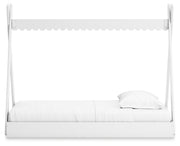 Hallityn Twin Tent Bed with Dresser in White - PKG018820