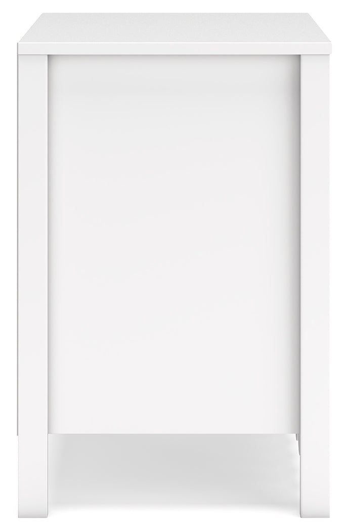 Hallityn White Nightstand - EB1810-292