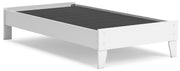 Hallityn White Twin Platform Bed - EB1810-111