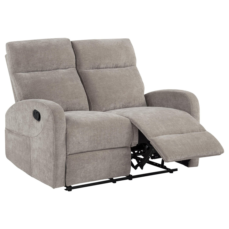 Hamilton 2-piece Chenille Manual Reclining Sofa Set Sand - 603371-S2