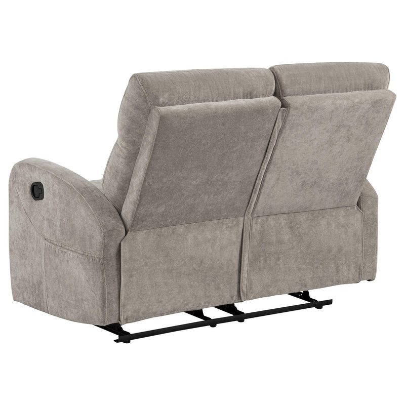 Hamilton 2-piece Chenille Manual Reclining Sofa Set Sand - 603371-S2