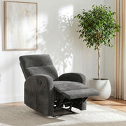 Hamilton Chenille Manual Recliner Charcoal Grey - 603376
