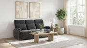 Hamilton Chenille Manual Reclining Sofa Charcoal Grey - 603374