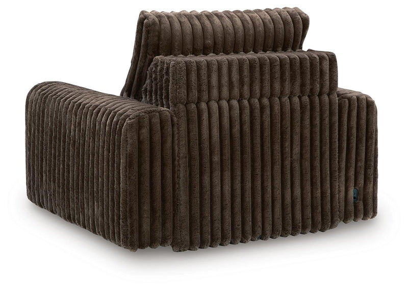 HamlinBay Chocolate Power Gliding Chaise - PC8680415P