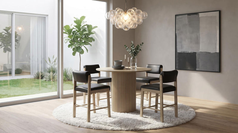 Hamlyn 43-inch Round Wood Counter Height Dining Table Natural Oak - 193938NAT
