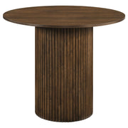 Hamlyn 5-piece Round Wood Counter Height Dining Set Cream and Walnut - 193938WAL-S5B
